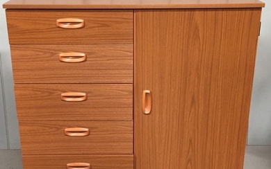 A 1970's office cupboard/filing drawers combination, by Schr...