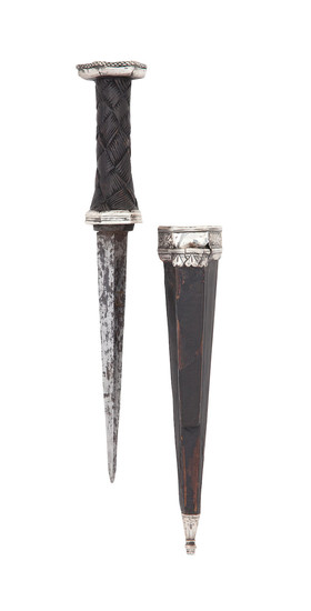 A Continental Silver-Mounted Dagger