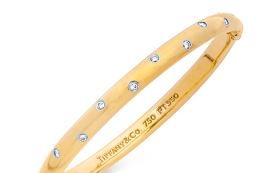 A Diamond and Gold 'Etoile' Bangle Bracelet, Tiffany & Co.