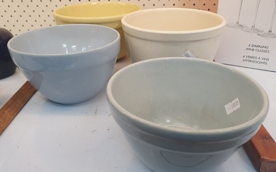 A GROUP OF MIXING BOWLS