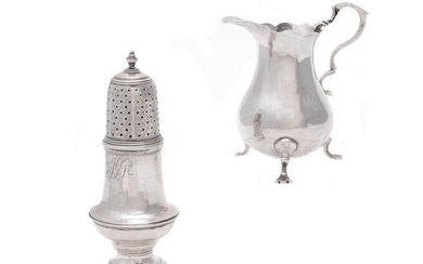 A George III silver baluster cream jug by John Muns