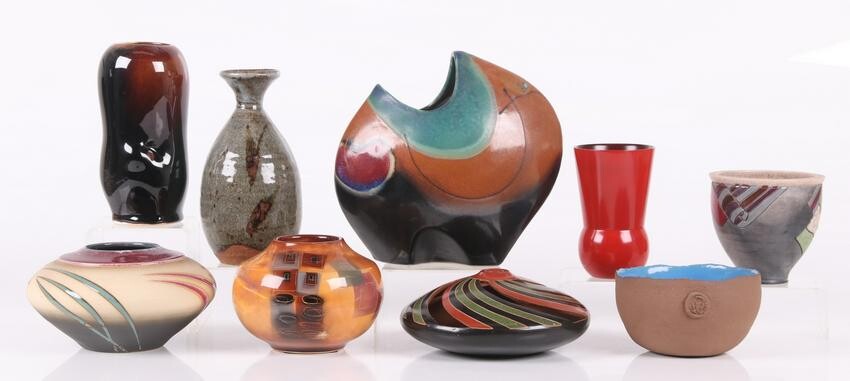 A Group of Modern Art Pottery