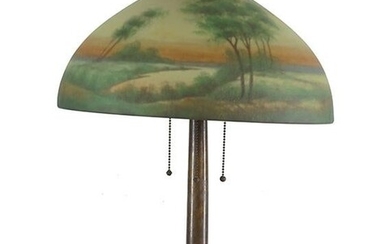 A Jefferson Reverse Painted Table Lamp.