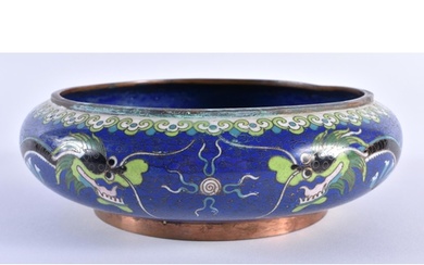 A LATE 19TH CENTURY CHINESE CLOISONNE ENAMEL CIRCULAR CENSER...