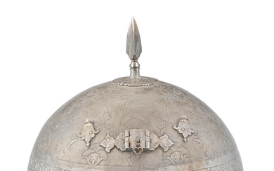 A Mughal watered-steel helmet India, 18th/ 19th Century