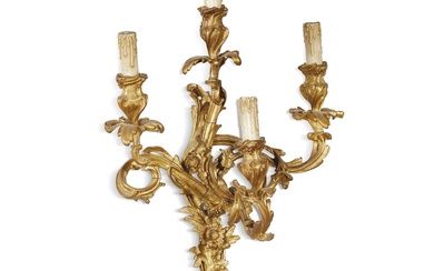 A PAIR OF FRENCH APPLIQUES, 19TH CENTURY