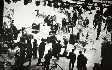A Photograph Of The Beatles At La Scala Theatre London On The Set Of A Hard Day's Night