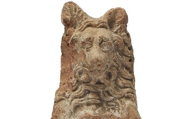 A Roman terracotta Molossian hound, circa 1st century A.D., forming...