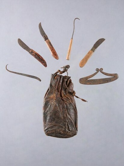 A Senufo Pouch with Medical Instruments