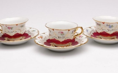 A Set Of Three Meissen Porcelain Duos