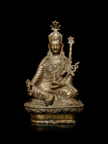 A Tibetan Bronze Figure of Padmasambhava