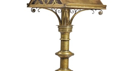 A VICTORIAN BRASS LECTERN IN GOTHIC TASTE, LATE 19TH CENTURY