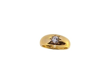 A Victorian 18ct gold diamond set ring