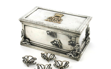 A Victorian silver box