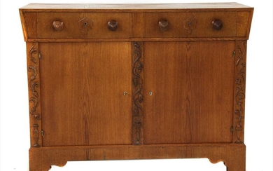 A Viennese oak sideboard