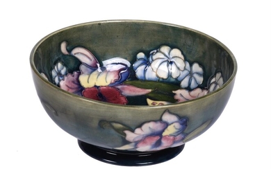 A Walter Moorcroft Orchid pattern bowl