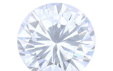 A brilliant-cut diamond, weighing 0.30ct, with report, within a security seal.
