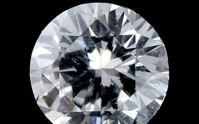 A brilliant cut diamond weighing 0.37ct
