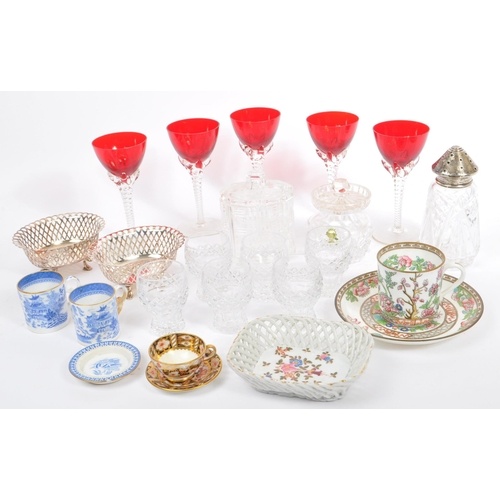 A collection of vintage 20th century ceramic and glassware. ...