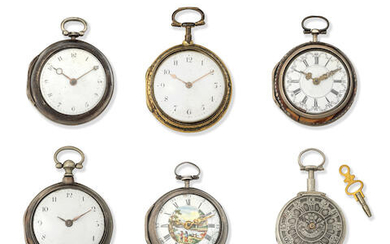 A lot of six pocket watches (AF)