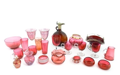 A quantity of Victorian and later assorted glassware to incl...