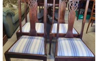 A set of four late 19th Century Mahogany Chairs. BH 102 x W ...