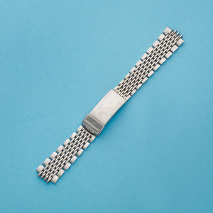 A stainless steel Heuer Gay Frères 'rice link' bracelet