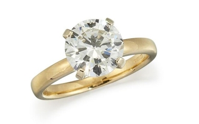 AN 18CT DIAMOND SOLITAIRE RING, the round brilliant cut