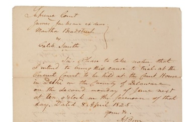Aaron Burr Legal Document