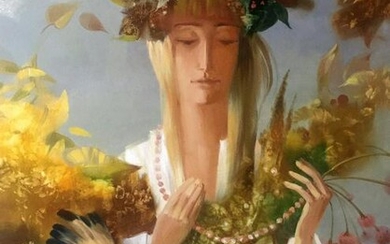 Abstract oil painting Autumn Anatoly Borisovich