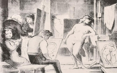 After Edward Ardizzone, 'The Model and her Reflection