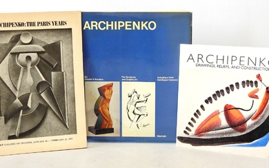 Alexander ARCHIPENKO (1887-1964) 3volumes comprenant : Drawings, reliefs and constructions Catalogue de l'exposition à la...