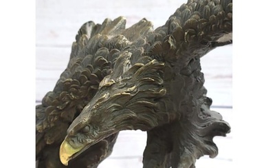 American Bald Eagle Bronze Sculpture