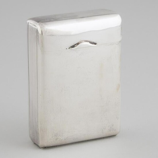 American Silver Four-Section Folding Cigarette Case