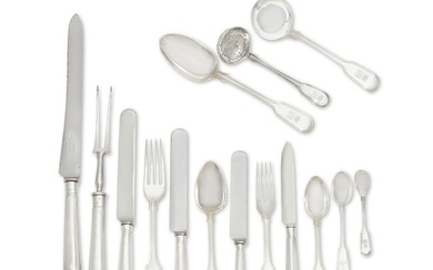 An assembled English sterling silver service