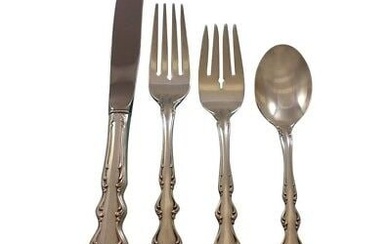 Angelique by International Sterling Silver Flatware Set For 12 Service 52 Pieces