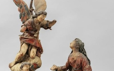 Annunciazione della Vergine, gruppo in terracotta