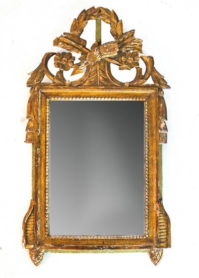 Antique Carved Gilt Wood Frame Mirror