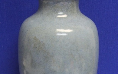 Antique Chinese Porcelain Robins Egg Colour Vase