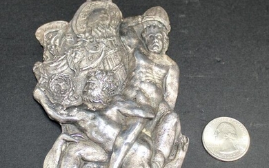 Antique Silver Renaissance style figural plaque