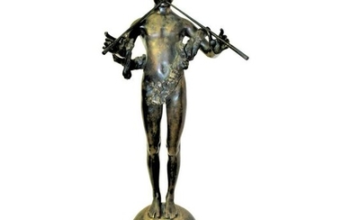 Art Nouveau Bronze 'Pan of Rohallion' by Fredrick