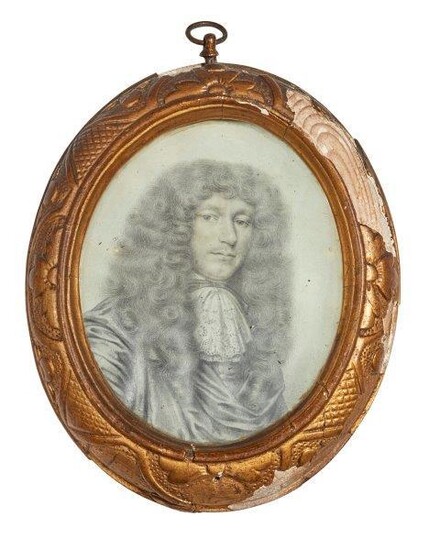 Attributed to David Loggan, English 1634-1692- Portrait...
