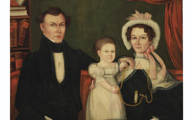 Attributed to Noah North (1809-1880), Family Group Portrait