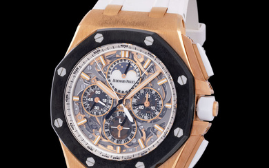 Audemars Piguet. Extremely Well Preserved and Important, Royal Oak Offshore, Minute Repeater,...