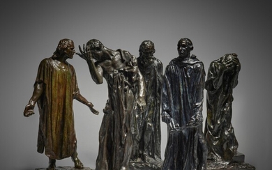 Auguste Rodin Les Bourgeois de Calais: five bronzes