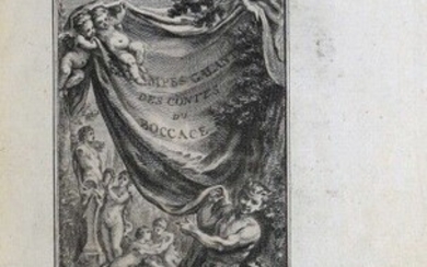BOCCACE. The Decameron of John Boccaccio. London [i.e. Paris], s.n., 1757-1761. 5 vol. in-8, contemporary tortoiseshell calf, smooth spine decorated with small irons, garnet and green calf title and gilt fillet, gilt edges (5 cuffs uncovered...