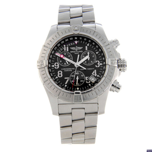 BREITLING - a gentleman's stainless steel Aeromarine Avenger Seawolf chronograph bracelet watch.