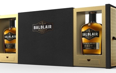 Balblair 43 and 23 Year Old Twin Decanters, Hand Bottling + Experience (3 BT70 & EXP)