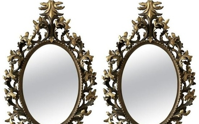 Baroque Style Carved Mirrors 20th Century