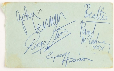 Beatles 1962 Signatures